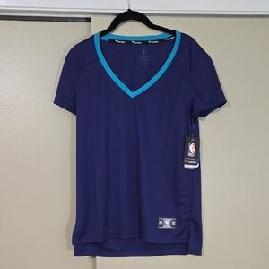 Fanatics Women's Turquoise and Purple V-Neck Jersey Size SMALL NWT